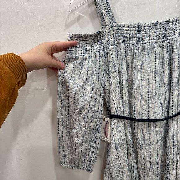 Jessica Simpson Maternity Cold Shoulder Belted Dress Small - Picture 10 of 10